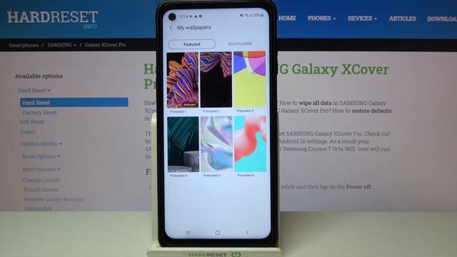 How to Set Up New Wallpaper on Samsung Galaxy XCover Pro - Change Wallpaper смотреть онлайн