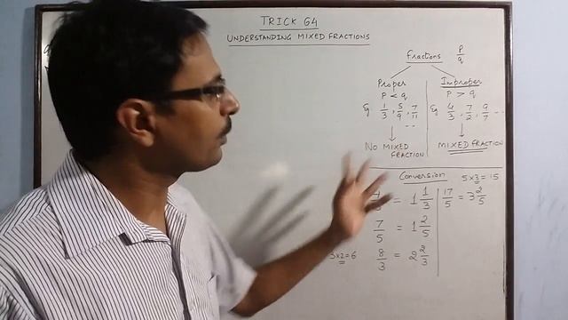 Trick 64 - Mixed Fractions - Add & Subtract Mentally