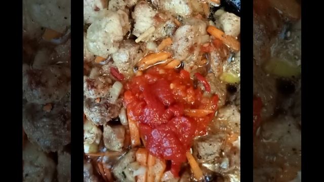 Жаркое с мясом и Сухими грибами!!!По-Нашему!!! смотреть онлайн