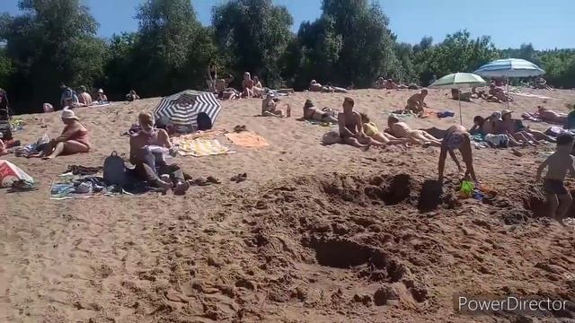 Ока. Пляж в Пущино
