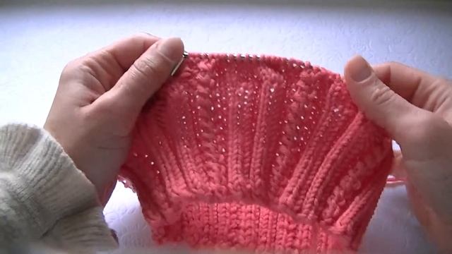 Вязание шапки с косами с 9 петель смотреть онлайн