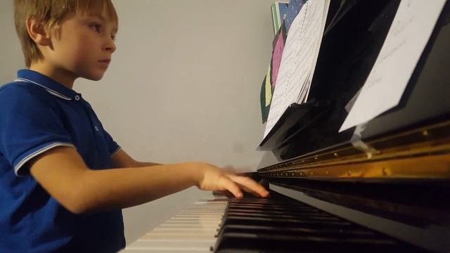Valentin Collomb, 7 years old; Chopin, Mazurka 2 op.68 - home practise смотреть онлайн