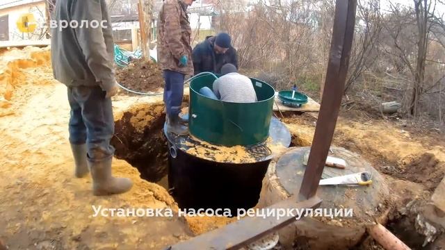 Монтаж септика Евролос БИО 5+ Мисайлово смотреть онлайн