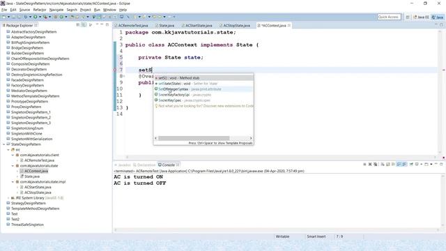 State Design Pattern implementation in Java ?||Design Pattern interview Question||behavioral patter