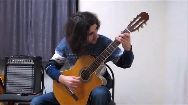 Классическая гитара - фрагменты отчетного урока смотреть онлайн