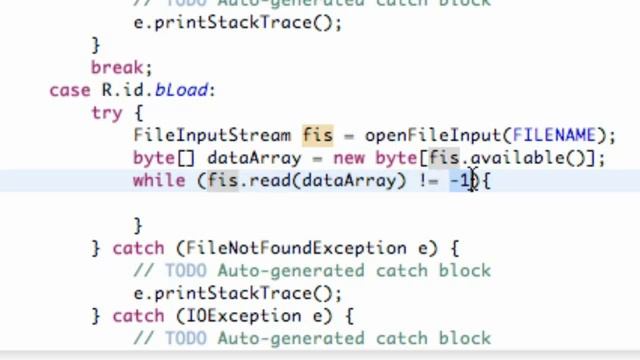 Android Application Development Tutorial   100   File Input Stream