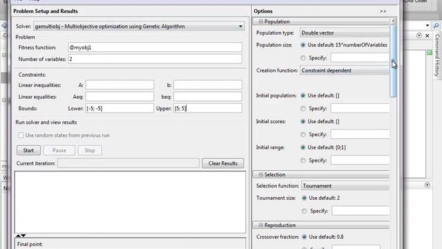 Многокритериальная оптимизация в MATLAB смотреть онлайн