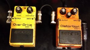 Vintage Boss Over Drive OD1 vs Vintage Boss Distortion DS1