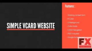 Preview vCard Template Personal