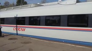 Поезд сапсан. Город Тверь. Отправление.