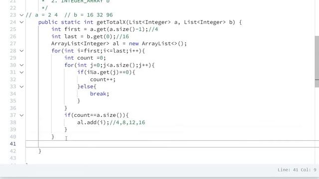 Between Two Sets Hackerrank Solution - java 8| Hackerrank Algorithm