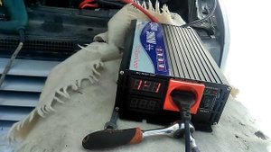 Тесты преобразователя напряжения с 12DC в 220AC вольт + доработка.