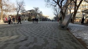 Arbat Almaty after coronavirus 2021 winter time | Арбат Алматы зимой | достопримечательности