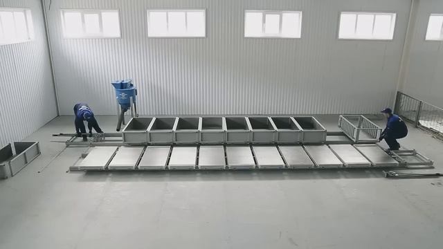 Конвейерная мини-линия для производства газобетона от компании АлтайСтройМаш