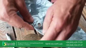Установка люверсов 12мм на тент своими руками