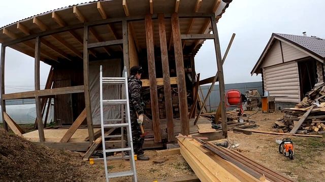 ?Мастерская и дровяник часть 2 !!!workshop and woodcutter !!! Part 2!!! смотреть онлайн