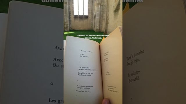 Guillevic "du domaine Euclidiennes" poésie. Gallimard. lu par Renaud Allirand (4)