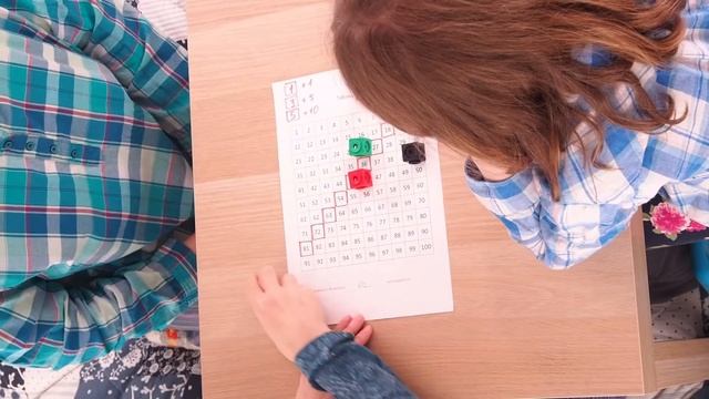 Арифметическая игра-ходилка в таблице 100. Считаем, играем. Математика с игральным кубиком