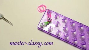Браслет ТРИАДА из резинок Rainbow Loom Мастер-класс