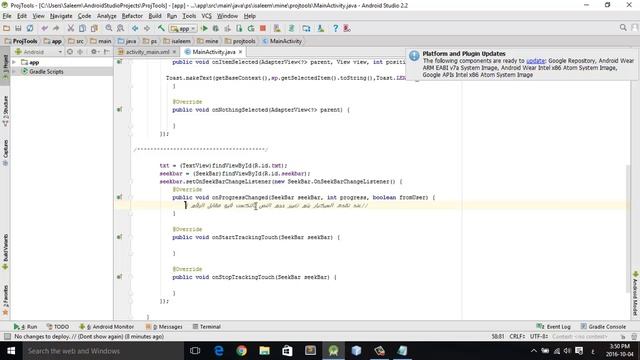 برمجة اندرويد - 2016 - استخدام seekbar والتحكم بحجم النص بواسطته смотреть онлайн
