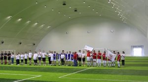 Команда "Мы есть" на региональном инклюзивном детском фестивале "Футбол-школа жизни!" 2024Флаг добра