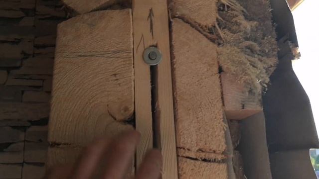 Входная дверь 250кг в деревянный дом с пропилом и окосячкой.