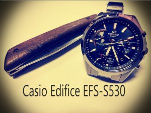 Casio Edifice EFS-S530 DY . Классный бюджетный хронограф на солнечной батарее!!!