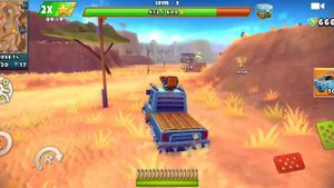 Zombie safari играю, прохожу, открываю машины и сундуки