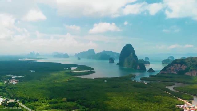 ПОЛЕТ НАД ТАИЛАНДОМ (4K UHD) - Расслабляющая музыка и прекрасные видеоролики о природе - Видео 4K
