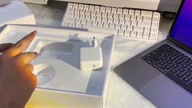 macbook air M1 2020 (space gray) | unboxing and setup ♡⋆. *. ⋆?
