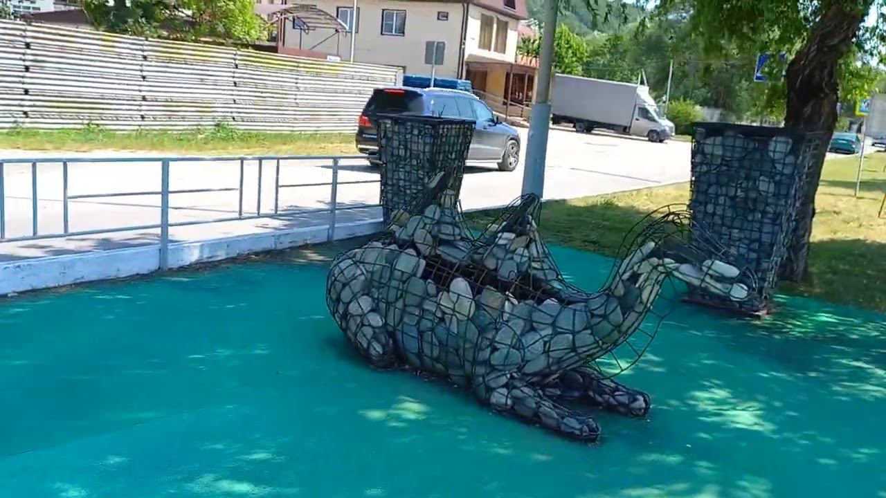 Новомихайловский. Дорога от ДК Юность до моря. смотреть онлайн