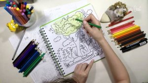 Рисование для детей. Рисуем лес