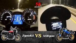 Kawasaki Z900RS ?️ Yamaha XSR900 | Acceleration & Top Speed ??