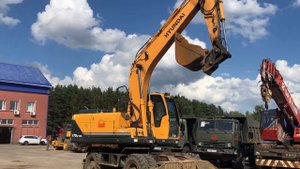2552. Обзор экскаватора колесного HYUNDAI R170W-9S  | 2012