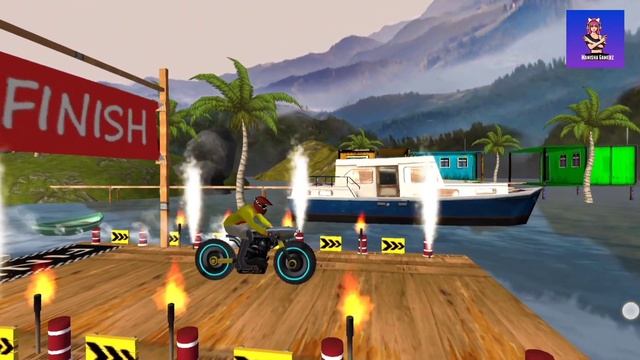 Bike Stunt Tricks - Offroad Motorbike Rider - 3D Motorcycle Racing Games - Android Gameplay