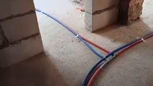 Система отопления на pex в частном доме.