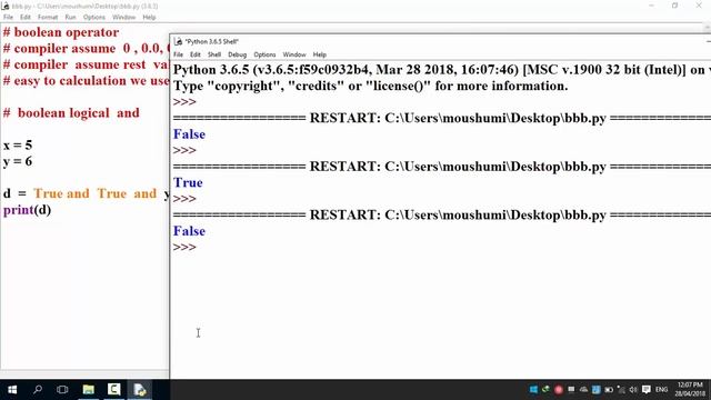 Polytechnique Python   বাংলা  Tutorial  Chapter  5 operator  logicalAnd  part 11