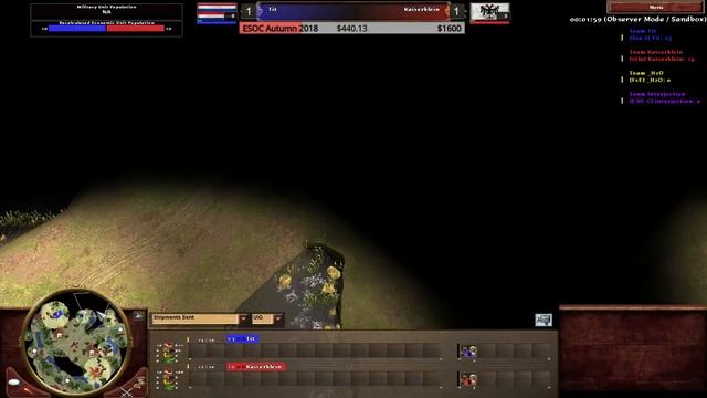 [AoE3] ESOC Grand Tour S1 // Playoffs − Quarter Finals: Kaiserklein vs Tit смотреть онлайн