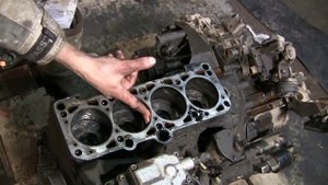 1.9 turbo diesel AFN снимаем головку блока цилиндров часть 5