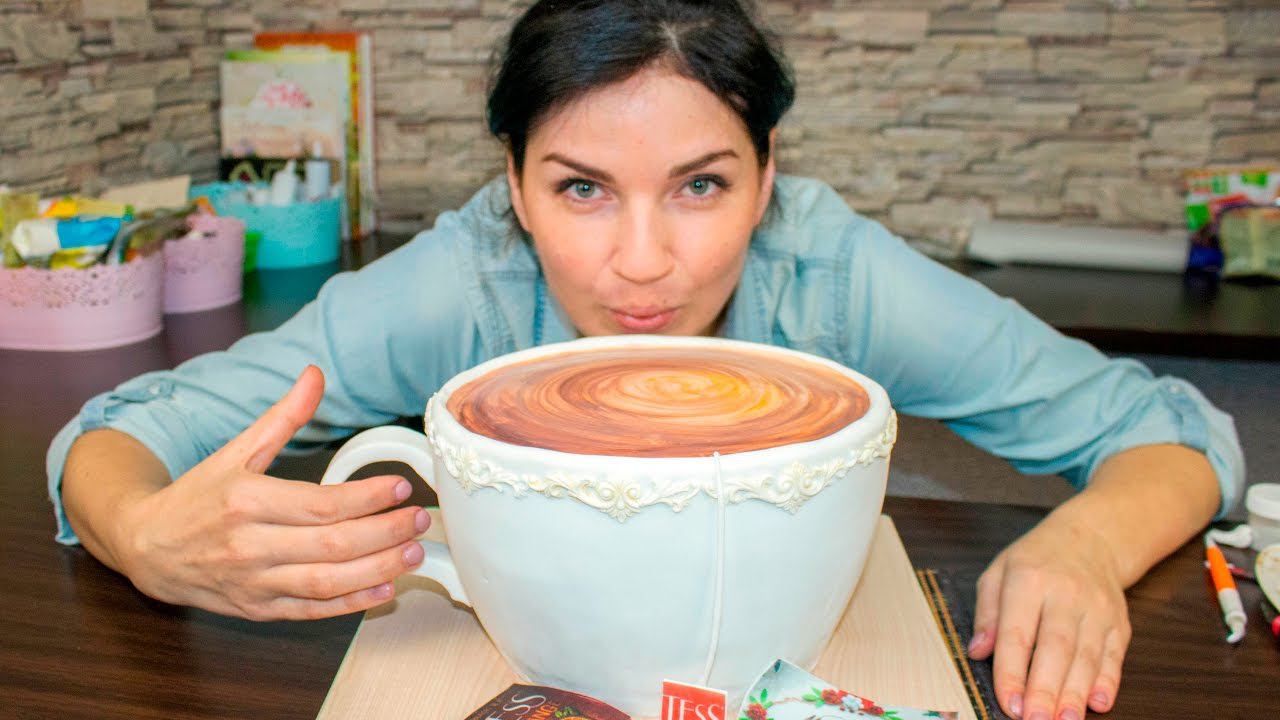 3д торт "Чашка чая" / 3D cake "Cup of tea" - Я - ТОРТодел!