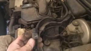 Mercedes W210 Как заменить датчик коленчатого вала / How to replace the crankshaft sensor