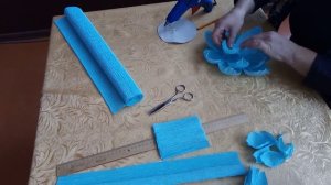 Мастер-класс "Цветок из креповой бумаги"