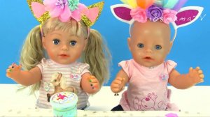 Что Едят Единороги на Полдник? Мультики Как Мама Кормила Куклы Беби Бон Алиса Эмили 108мама тв