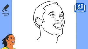 How To Draw Ronaldinho | Legendary Soccer Player | Draw Football Player Easy Step By Step
