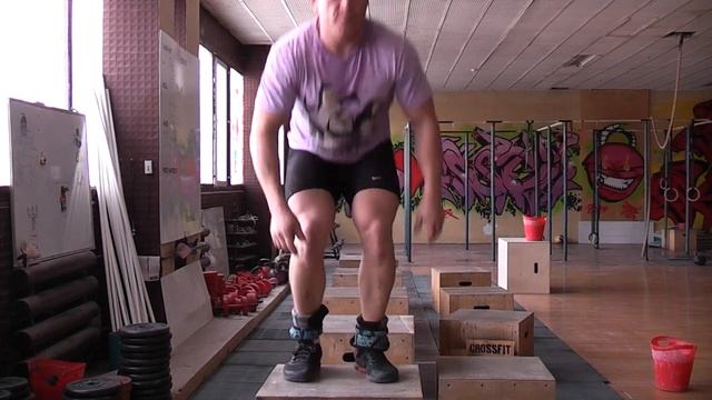Плиометрика. Box jump over , practice