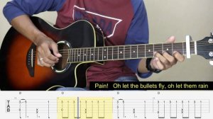 BELIEVER - Imagine dragons - Fingerstyle Guitar Tutorial TAB.