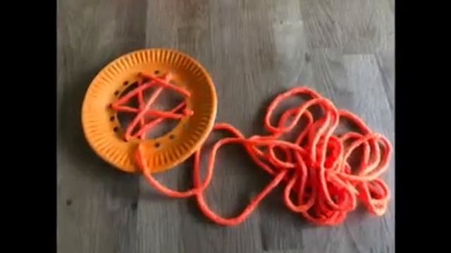 Тыква из одноразовой тарелки - детская поделка смотреть онлайн