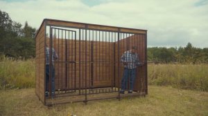 Монтаж вольера для собаки. / Вольеры Оптима / Рекорд пласт /