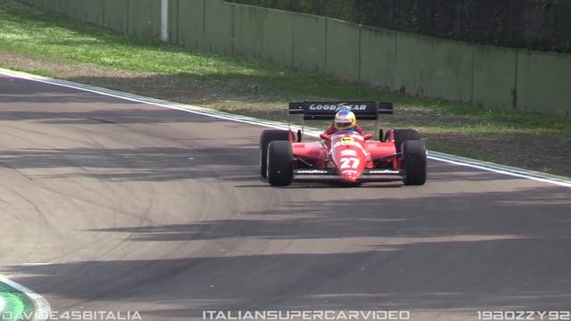 1984 Ferrari 126 C4 F1 Turbo V6 in Action - OnBoard, Turbo Sounds, Accelerations & Fly Bys! смотреть онлайн