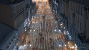Новогодняя Москва с воздуха